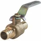 Approved Vendor PEXNLBV06 PEX Barbed Copper Ball Valve 1 in