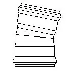 Approved Vendor SGA2315 6 Dia 11 Deg Street Elbow ASTM 3034 Gasketed
