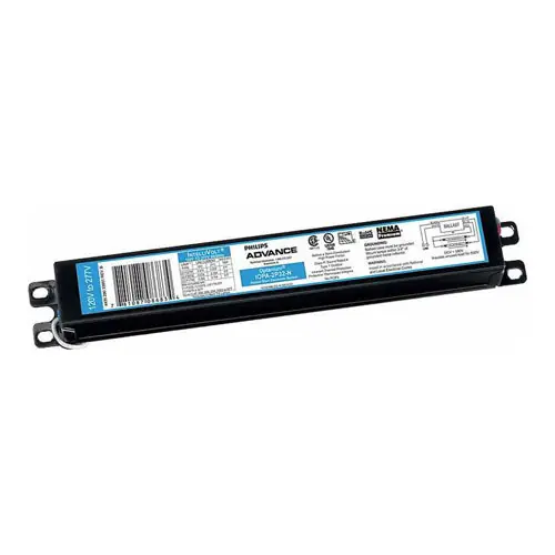 Advance IOP2PSP32N35I Electronic Fluorescent Ballast, T8 Lamp, 32 W Lamp, 120 to 277 VAC, Programmed, 0.89 Ballast Factor