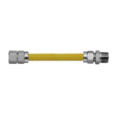 Everflow FTGC-SS12-36C(BF) FLEXTRON 5/8 OD(1/2 ID) X 36 SS GAS CNCTR 1/2 FIP x 1/2 MIP