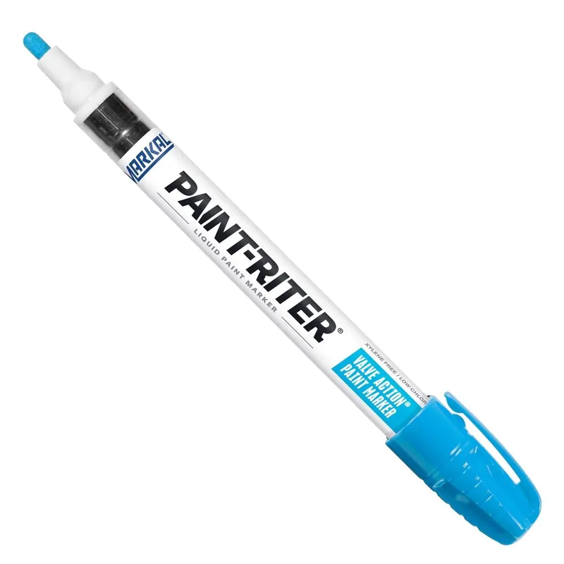 Markal 096835 Paint-Riter Valve Action Liquid Paint Markers Light Blue