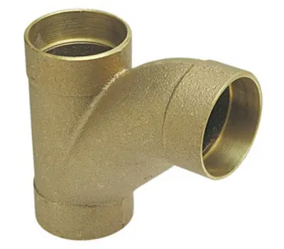 NIBCO 812 2 in. Sweat Cast Bronze Long-Turn DWV Tee-Wye