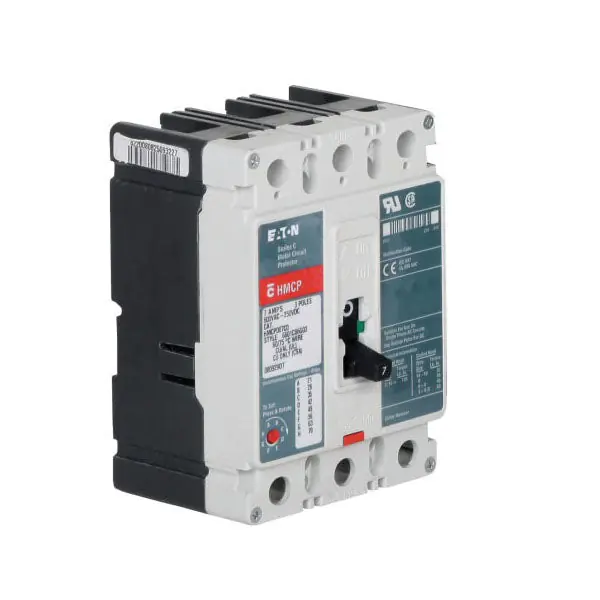Cutler-Hammer HMCP050K2C Motor Circuit Protector 600 VAC, 250 VDC, 50 A, 3 Poles, Magnetic Trip