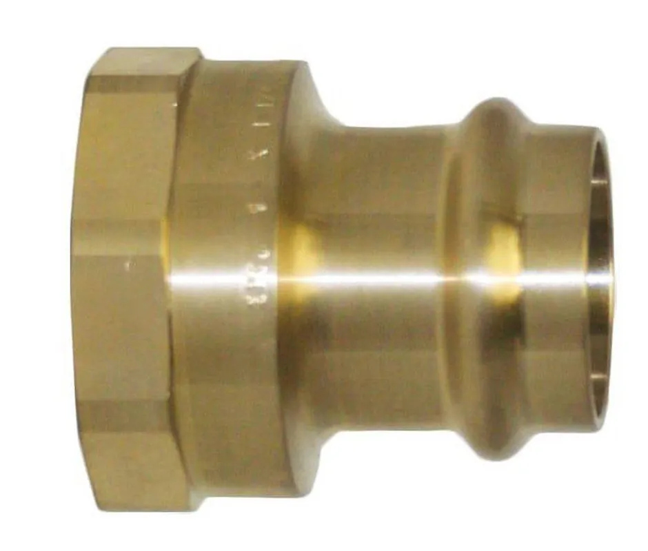 Apollo 10075782 803R Series 1/2 x 3/4 in. Press x FPT Domestic Brass Adapter