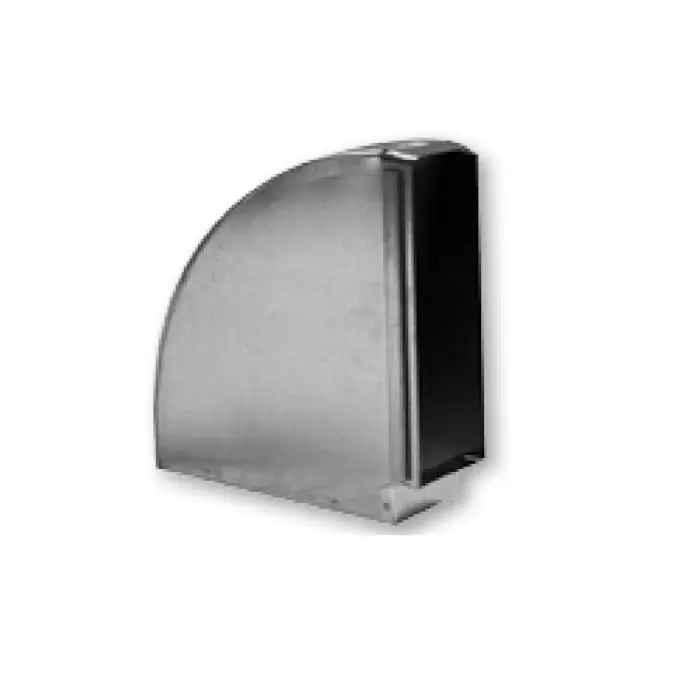 Gray Metal 10X3-122 Trunk Elbow 90 Degree 10 in