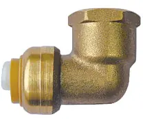 C.S.B. International Products PF-EF12 1/2 X 1/2 FIP Push Fit 90