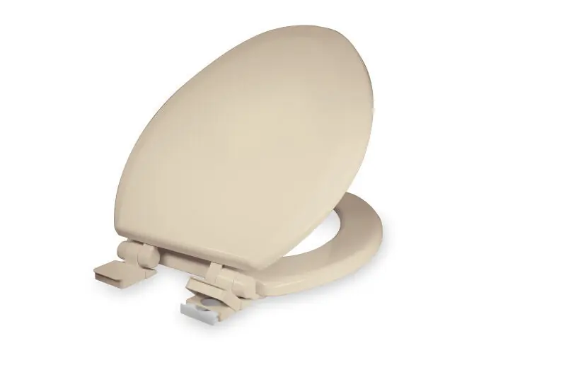 EverFlow TSWE4-B Deluxe Molded Wood Elongated Toilet Seat Adjustable Hinge