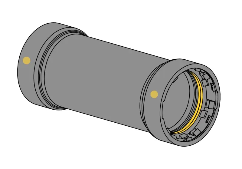 EverFlow TPXL0100G Coupling No Stop Titanpress Extended HNBR Gas Carbon Steel