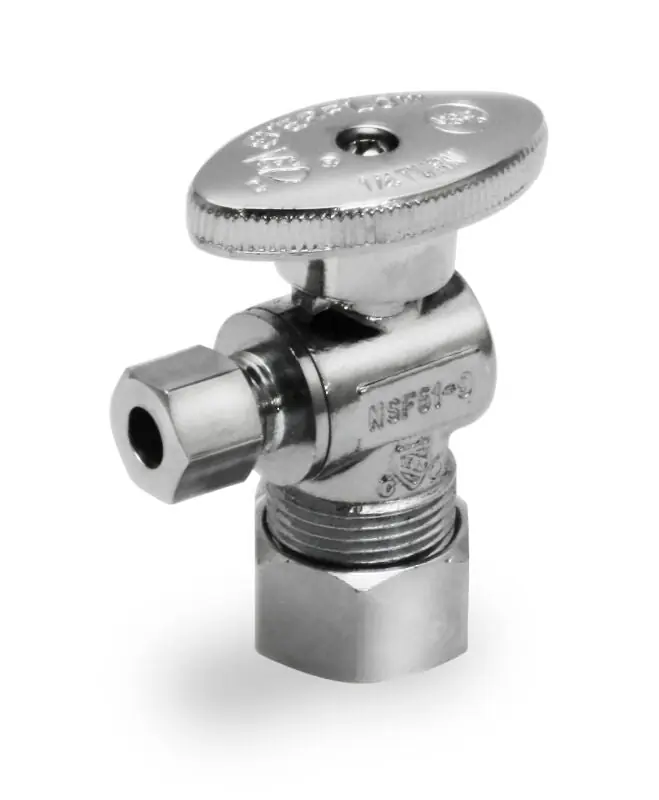 EverFlow 27-CS58-NL Comp X 3/8 Comp 1/4 Turn Straight Stop Lead Free
