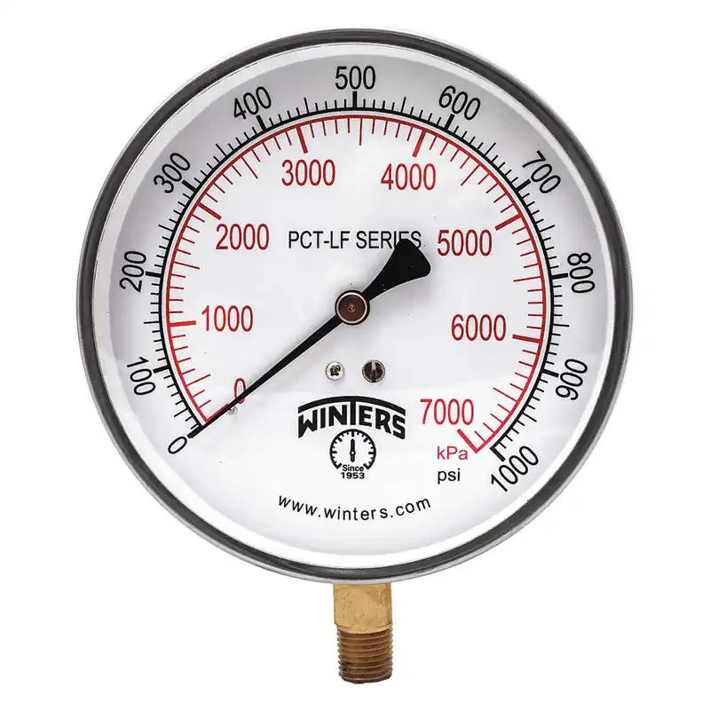 WINTERS INSTRUMENTS PCT293LF PCT-LF 1/4L 0-1000#