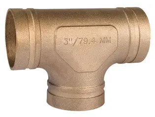 GRUVLOK 1330012205 2#619 GRV CAST COPPER TEE