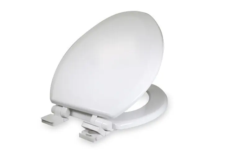 EverFlow TSWE4-W Deluxe Molded Wood Elongated White Adjustable Hinge