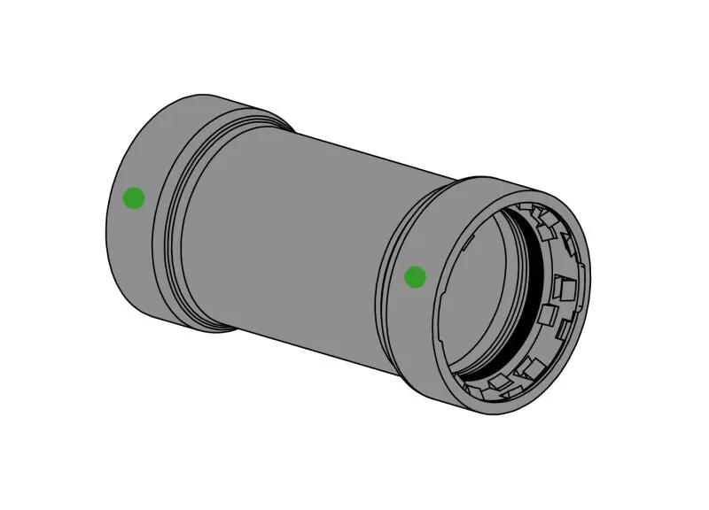 EverFlow MPCL0112 P X P Coupling No Stop