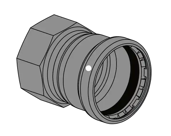EverFlow MPFA0300-XF Female Adapter Carbon Steel 3 P x FPT