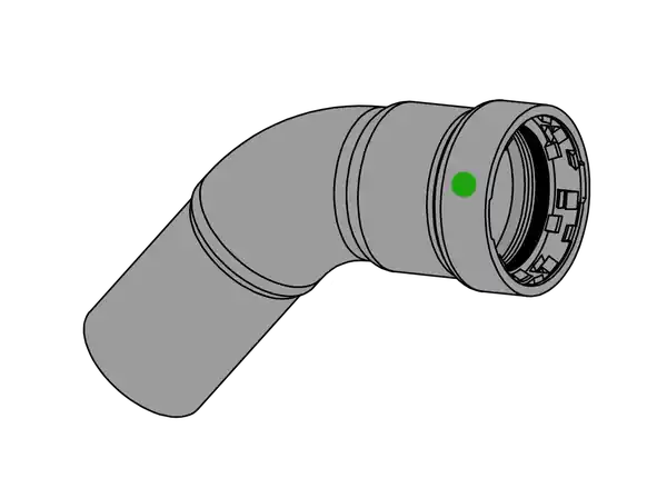 EverFlow MPSF0012 1/2 FTG x P 45 Street Elbow