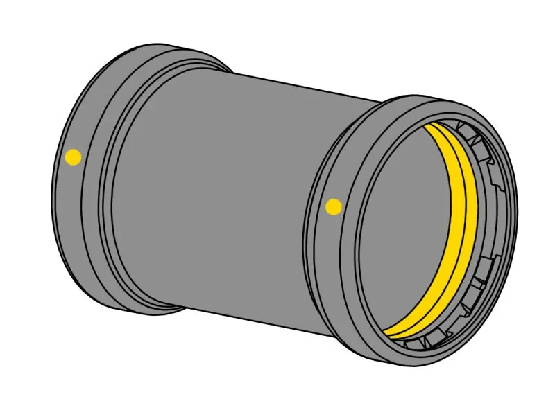 EverFlow TPCL0300G 3 P X P Coupling No Stop XL TitanpressG HNBR Gas Carbon Steel