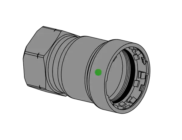 EverFlow MPFA0200 Female Adapter Titanpress 2 P X FPT M Carbon Steel