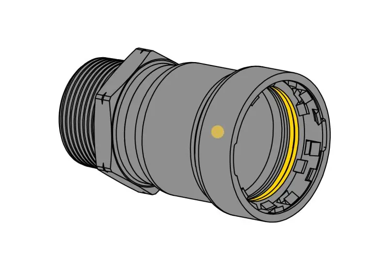EverFlow TPMA0114G Male Adapter TitanpressG HNBR Gas Carbon Steel