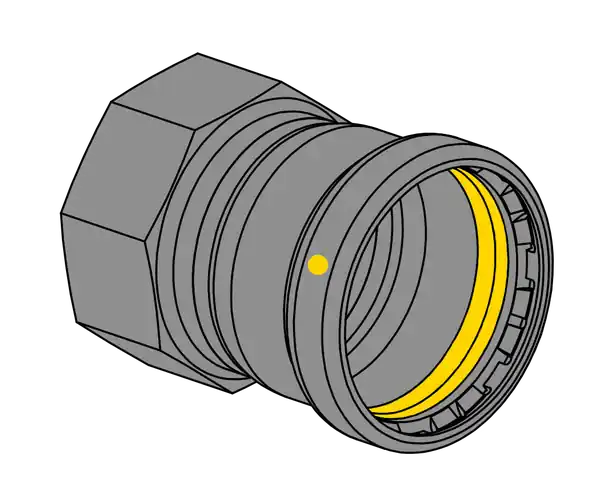 EverFlow TPFA0212G Female Adapter P X FPT 2-1/2