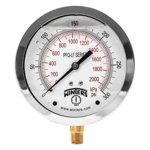 WINTERS INSTRUMENTS PFQ714LF LIQUID PRESSURE GAUGE 0-300#