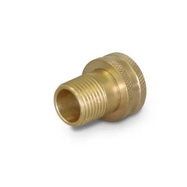 EverFlow G41S-3414 3/4 FH x 1/4 MPT Swivel Adapter Brass Garden Hose Fitting