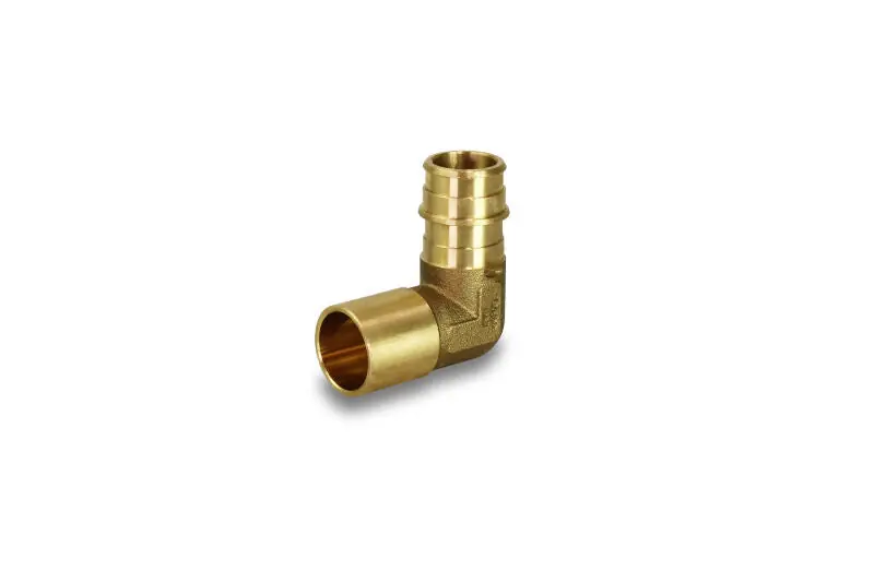 EverFlow WPMSL3434-NL 3/4 F1960 x 3/4 Male Sweat PEX Brass Elbow LF