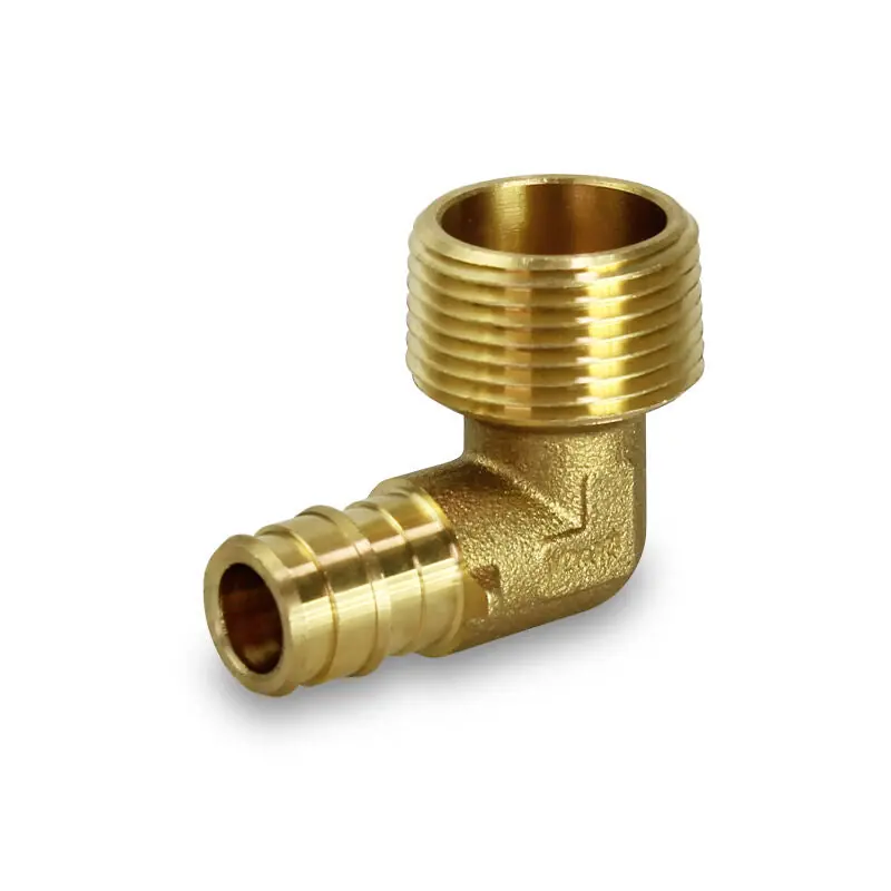 EverFlow WPML1234-NL 1/2 F1960 x 3/4 MIP PEX Brass Elbow LF