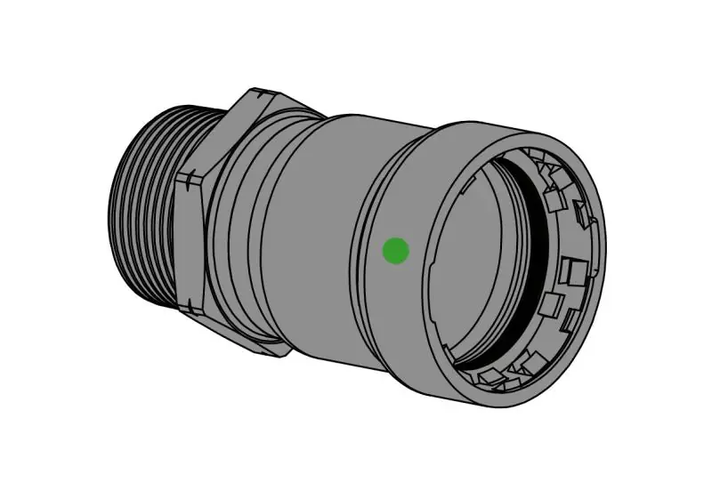 EverFlow MPMA0012 Male Adapter 1/2 P X MPT Titanpress EPDM M Carbon Steel