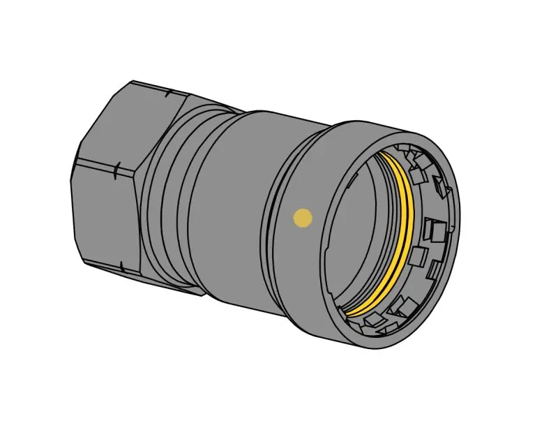 EverFlow TPFA0034G 3/4 P X FPT Female Adapter TitanpressG HNBR Gas Carbon Steel