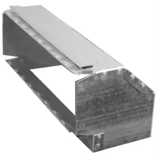 Gray Metal 12X3-120 Vertical Elbow 90 3X12
