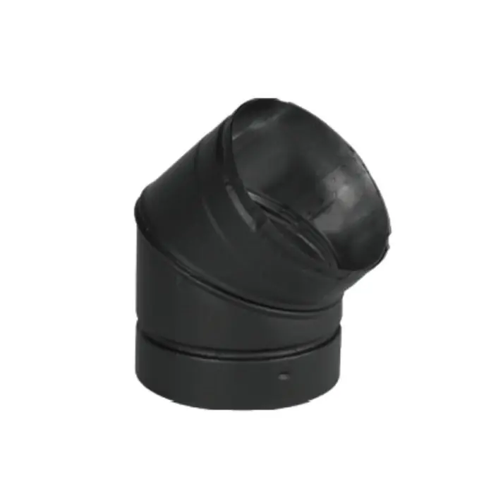 Security Chimneys 6DE45 ELB 6 X 45 Degree BLACK