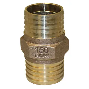MERRILL MFG RBCPNL150 LFBRIC1-1/2 BR INSERT CPLG 1-1/2 LEAD-FREE