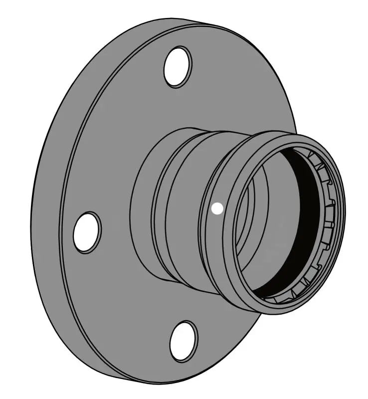 EverFlow MPAF0400-XF 4 P X Flange XL Titanpress FKM Carbon Steel