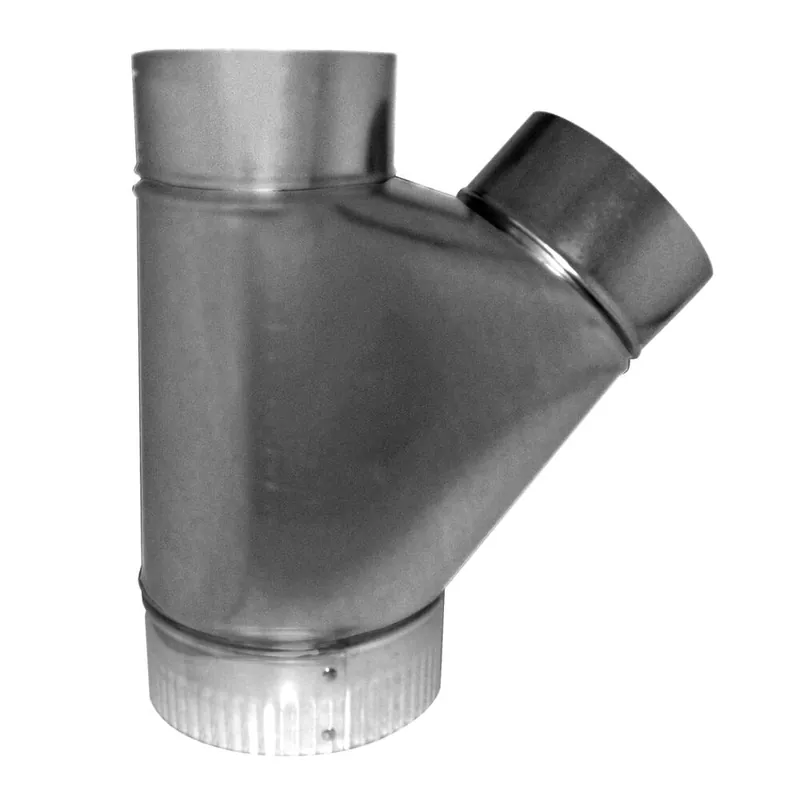 Gray Metal 5X4X4-306 Wye Branch 5 x 4 x 4 Flue Branch Wye