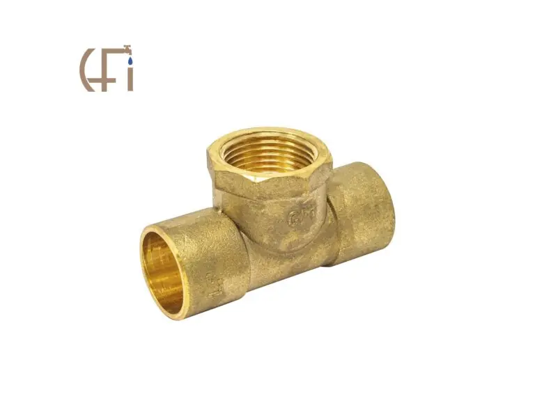 Copperfit 9313LF Tee Cxcxfip 3/4X3/4X1/2 Brass