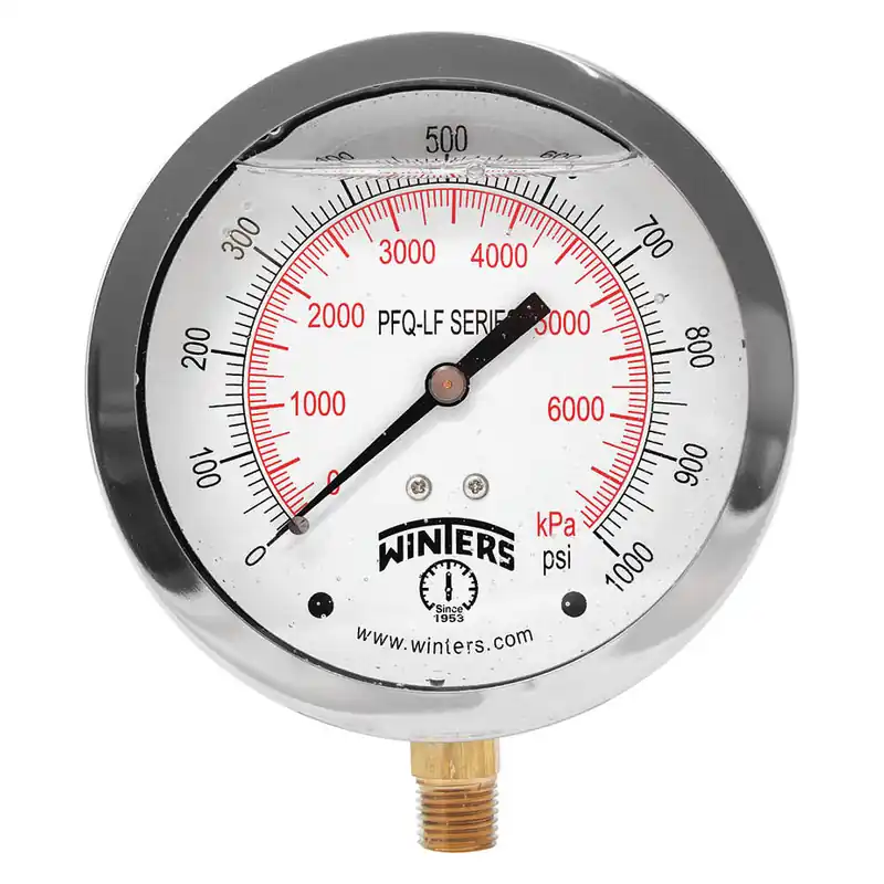 WINTERS INSTRUMENTS PFQ724LF 0-1000# LIQUID 1/4L LF