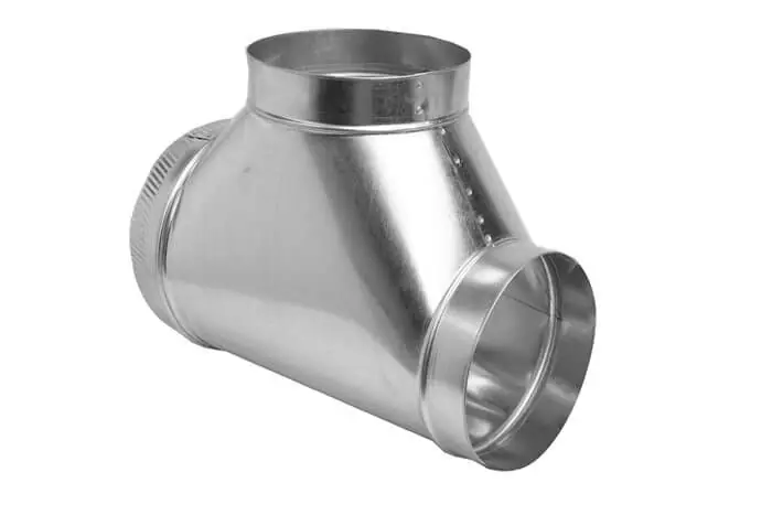 Gray Metal 4-304-EZ FVP2904 4 Galvanized Tee 26 Gauge