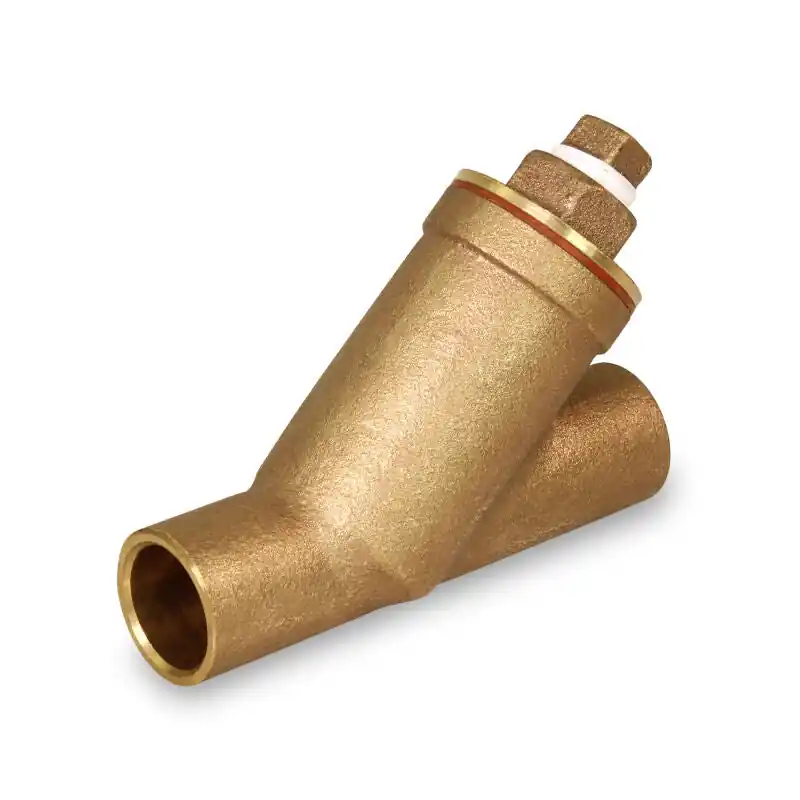 EverFlow 100C114-NL 1-1/4 Sweat Y-Strainer W/Plug Bronze Lead Free