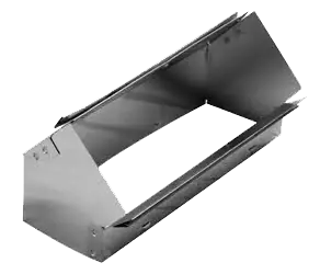 GRAY METAL 12X3-121 VERTICAL ELBOW 45 3 IN X 12 IN