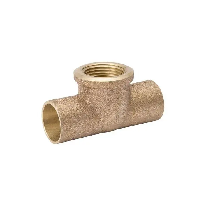 EverFlow A04078NL 1/2 C X 1/2 C X 1/4 F Tee Cast NL Domestic