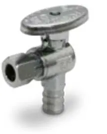 EverFlow 27-PA1214-NL 1/2 Pex 1/4 Comp 1/4 Turn Angle Stop Lead Free