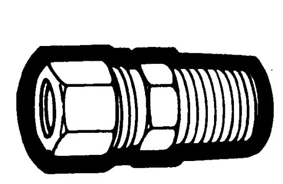 Holyoke W68-66 Compression Male Adapter 3/8OD X 3/8MIP Leadfree