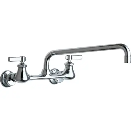 Chicago Faucet Company 540-LDL12ABCP/WALMART Faucet Back Mtd 8 Centers 12 Spout 540-LDL12ABCP/WALMART