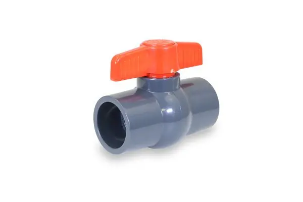 EverFlow 270S212 2-1/2 Solvent Sch. 80 PVC Ball Valve Gray NSF Approved