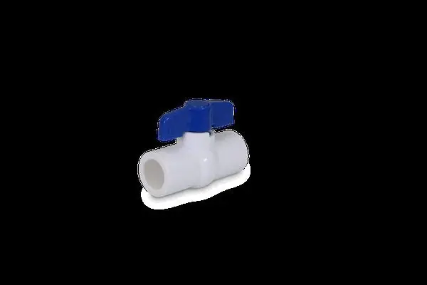 EverFlow 265S300 3 Solvent Sch. 40 PVC Ball Valve White NSF Approved