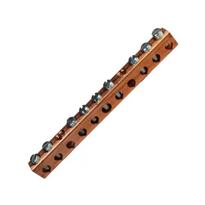 Burndy K8P4CG1 Neutral Bar Copper 4.37 Long
