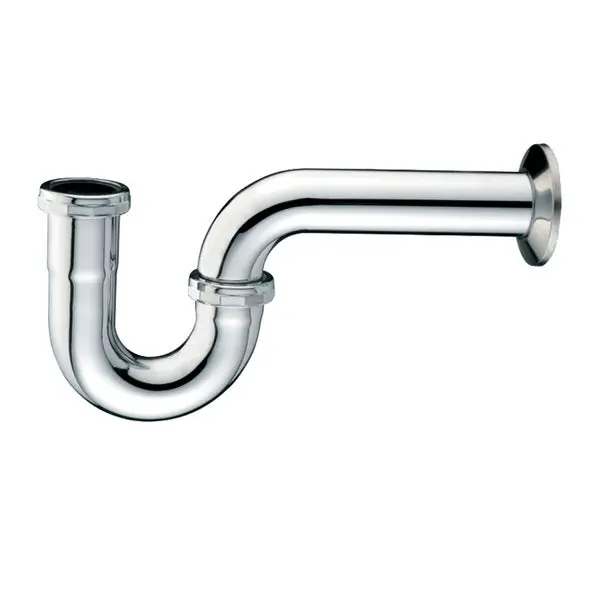 EverFlow 12714 1-1/4 Chrome Plated P-Trap W/O Cleanout