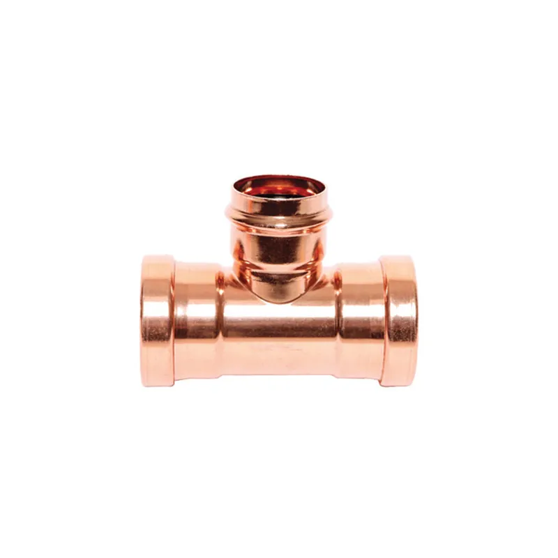 EverFlow PCRT4010 Copper Tee P x P x P 4 inch x 3 inch x 3 inch