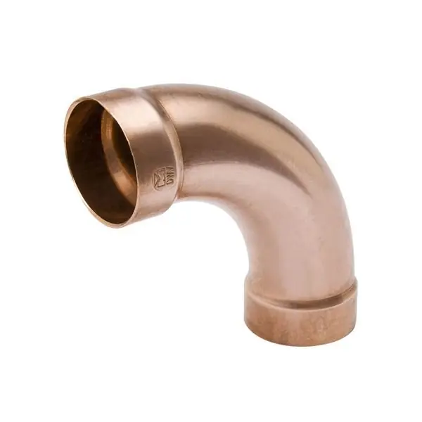 EverFlow A07209 1-1/2 C X C DWV Long Turn 90 Elbow Domestic