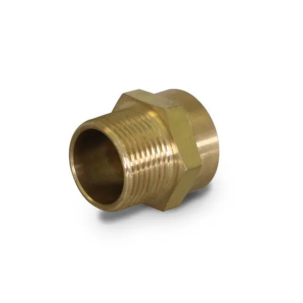 EverFlow G36-3412 3/4 FH x 1/2 MPT Adapter Brass Garden Hose Fitting